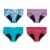 Hanes Women's Fresh and Dry Moderate Period Underwear Brief 3 Pack - Assorted Perspective: front