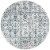 Safavieh Martha Stewart Collection Isabella Round Rug - Navy/Ivory Perspective: front