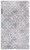 Martha Stewart Isabella Rug - Silver/Ivory Perspective: front