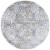 Martha Stewart Isabella Round Rug - Silver/Ivory Perspective: front