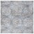 Martha Stewart Isabella Square Rug - Silver/Ivory Perspective: front