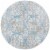 Safavieh Martha Stewart Isabella Round Rug - Denim Blue/Ivory Perspective: front