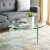 SAFAVIEH Bexon Tempered Glass Coffee Table Clear COF7301A-2/2 Perspective: front