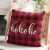 Safavieh Ho Ho Ho Pillow - Red Perspective: front