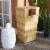 SAFAVIEH Outdoor Collection Mazeli Trash Bin Natural Perspective: front