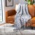 Safavieh Delena Throw - Light Grey Perspective: front