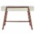 SAFAVIEH Marwood Desk White / Brown Perspective: front