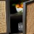 SAFAVIEH Zadie 2-Shelf Rattan Sideboard Black / Natural Perspective: front