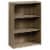 Pemberly Row Modern Engineered Wood 3-Shelf Bookcase in Summer Oak Perspective: front