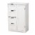 Bowery Hill White Finished Wood 4-Drawer Bathroom Storage Cabinet Perspective: front