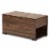 Bowery Hill Modern Walnut Brown Finished Cat Litter Box Cover House Perspective: front