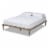 Bowery Hill Full Size Grey Finished Wood Platform Bed Frame Perspective: front