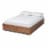 Bowery Hill Full Size Walnut 3-Drawer Storage Bed Frame Perspective: front