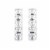 Home Square 5 Shelf Wood Corner Bookcase Set in White (Ste of 2) Perspective: front