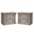Home Square 2 Drawer Lateral Wood Filing Cabinet Set in Split Oak (Set of 2) Perspective: front