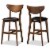 Bowery Hill 25  Counter Stool in Black and Brown (Set of 2) Perspective: front
