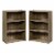Home Square 2 Piece Modern Engineered Wood Bookcase Set in Summer Oak Perspective: front