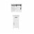 Luxen 2 Piece White Wood Bathroom Wall Cabinet and Small Storage Cabinet Set Perspective: front
