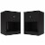 Home Square 2 Piece Bedroom Set with 2 One Drawer Nightstands in Black Perspective: front