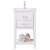 Maklaine 20  Single Sink Vanity in White Perspective: front