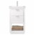 Maklaine 20  Single Sink Vanity in White Perspective: front