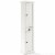 Pemberly Row 2 Drawer Linen Cabinet in Distressed White Perspective: front