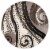 MDA Home Rhodes Brown Contemporary Polypropylene Area Rug - 5'2  x 5'2 Perspective: front