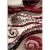 MDA Home Rhodes Cream/Red Contemporary Polypropylene Area Rug - 6'9  x 9'6 Perspective: front