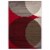 MDA Home Rhodes Red Contemporary Polypropylene Area Rug - 2'5  x 3'9 Perspective: front