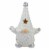Northlight 17  LED Lighted White and Gray Gnome Christmas Tabletop Decoration Perspective: front