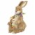 Northlight 14  Sisal Mommy and Baby Bunny Easter Figure Perspective: front