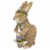 Northlight 15 Brown Sisal Bunny Rabbit with Basket Easter Figure Perspective: front