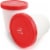 Zulay Kitchen Ice Cream Containers 2 Pack, 1 Quart- Red Perspective: front