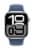 Apple® Watch Series 10 GPS 46mm Silver Aluminum Case with Denim Sport Band - S/M Perspective: front