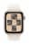 Apple Watch SE GPS 40mm OLED Display Starlight Aluminum Case with Starlight Sport Band - S/M Perspective: front
