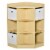 Space-Efficient Kids Storage Organizer for Small Bedrooms, Corner Shelf, Natural Perspective: front