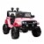 12V Battery Powered Kids Ride On Car Off Road Truck Toy w/ Parent Remote, Pink Perspective: front