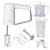 HomCom Electric Hand Blender Perspective: front