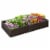 4' x 2' Raised Garden Bed, Plastic Open Planter Box, Veggie Cultivation, Brown Perspective: front