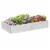 4' x 2' Raised Garden Bed, Plastic Open Planter Box, Veggie Cultivation, White Perspective: front