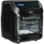12 QT Countertop Oven Air Fryer Toaster Roast Broil Bake Dehydrate, 1700 W Black Perspective: front