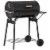 30 Portable Charcoal BBQ Grill w/ Adjustable Charcoal Rack Storage Shelf Wheel Perspective: front