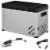 Car Refrigerator 29 QT Portable Camping Fridge Freezer 12/24V DC, 110-240V AC Perspective: front
