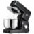 Electric Standing Stainless Steel Mixer w/ 6 QT Bowl, Beater & Dough Hook, Black Perspective: front
