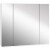 LED Lighted Mirror Cabinet Wall-Mounted Bathroom Organizer w/ Touch Switch Perspective: front