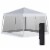 12' x 12' Pop Up Gazebo Foldable Canopy Tent w/ Carry Bag, Mesh Netting, White Perspective: front