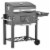 Portable Charcoal Grill BBQ Cooker Trolley for Camping Picnic Backyard, Grey Perspective: front