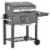 Portable Charcoal Grill BBQ Cooker Trolley for Camping Picnic Backyard, Grey Perspective: front