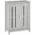 Bathroom Floor Cabinet, Freestanding Linen Cabinet, Storage Cupboard, Grey Perspective: front