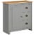 Modern Storage Sideboard Kitchen Cabinet Table w/ 3 Drawers & Adjustable Shelf Perspective: front